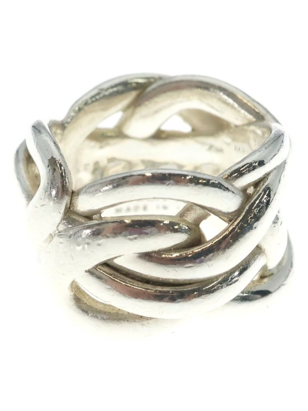 Bottega Veneta Tone Ring Silver